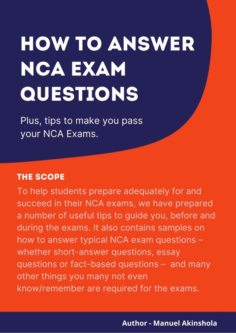NCA Notes NCA Exams Prep Material INTRACI
