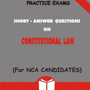 nca constitutional law short-answer questions